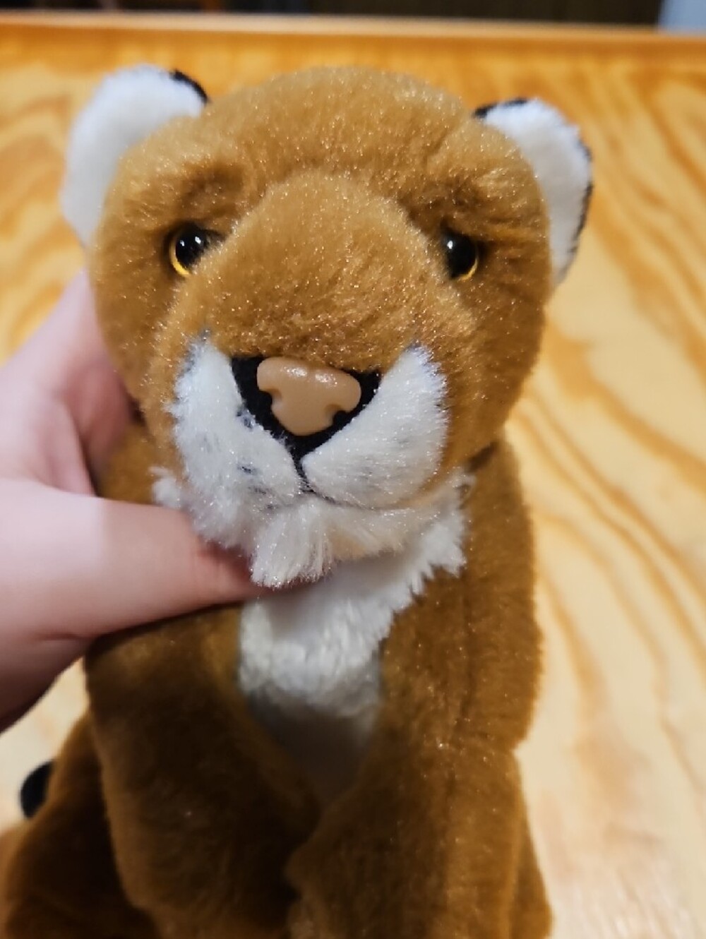 Wild Republic Mountain Lion Plush - Brown & White - Picture 5 of 8